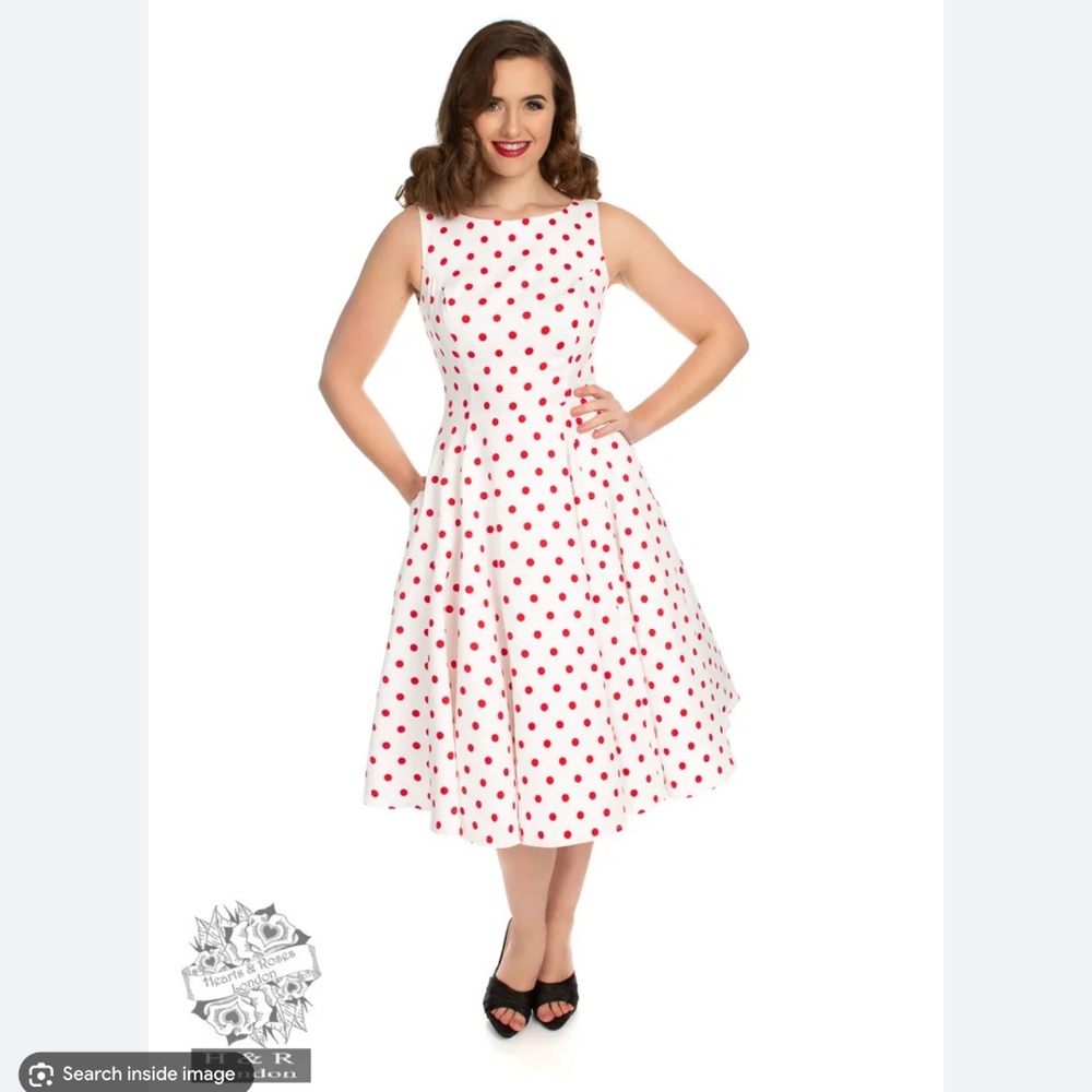 EUC Hearts and Roses London Cindy Polka Dot Dress
